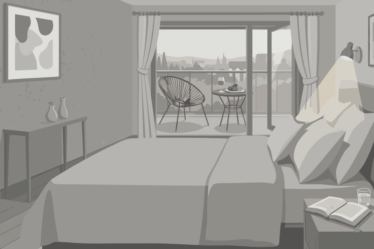 Deluxe Doppelzimmer mit Terrasse